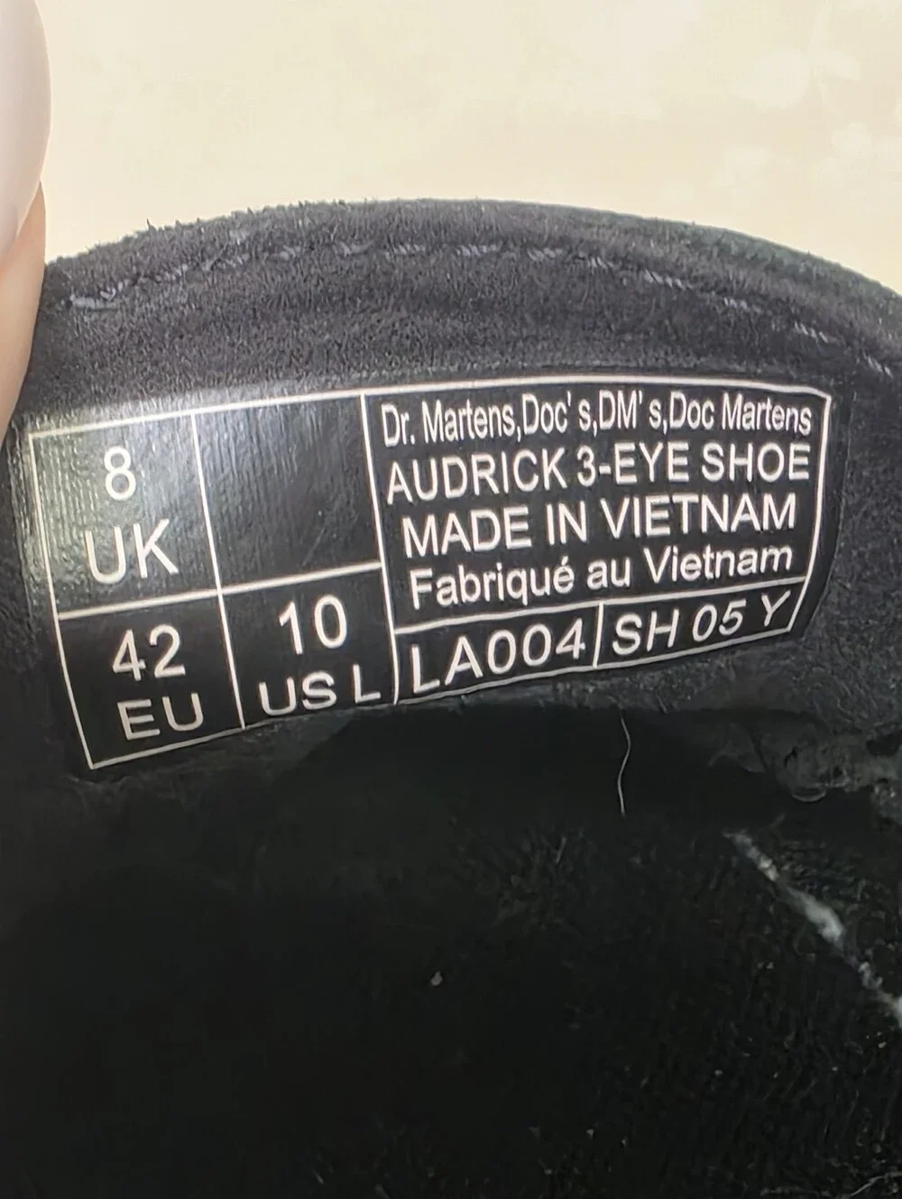 Dr. Martens Audrick 3-Eye Platform Oxford Shoes Black Women’s Size 10 / EU 42